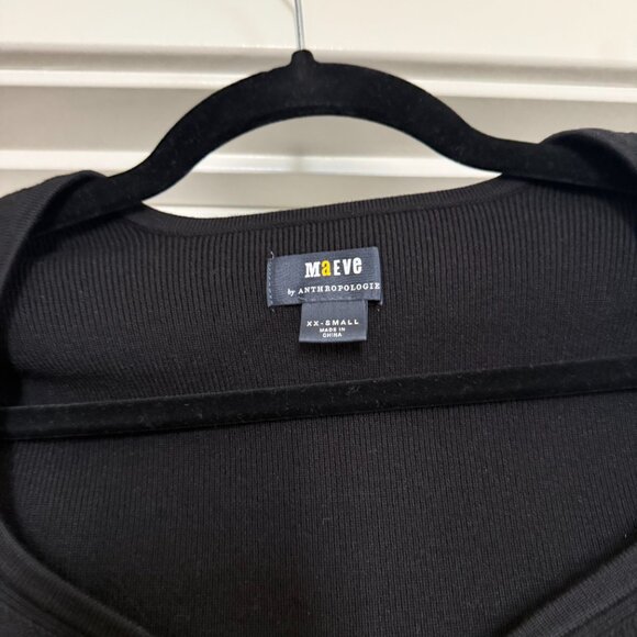 Anthropologie bundle 2 piece tops ribbed top sweetheart butterfly peasant XXS - Picture 4 of 10